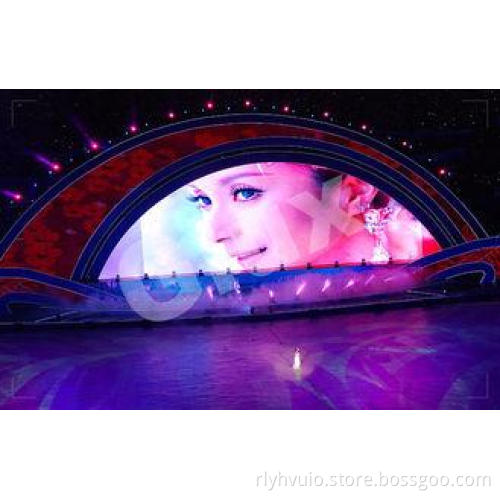 Epistar P2 Full Color Curved LED Screen 2500cd/m2 500mm * 5